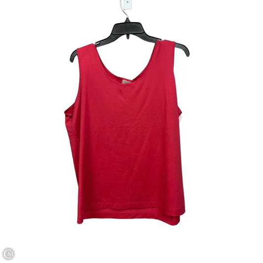 Top Sleeveless By Chicos In Pink, Size: Xl