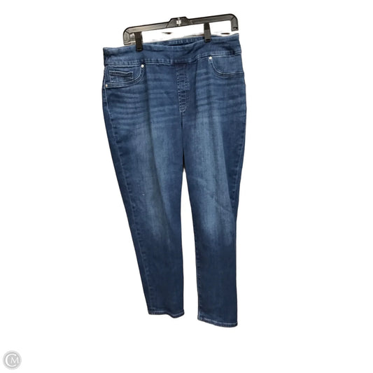 Jeans Jeggings By Chicos In Blue Denim, Size: 14