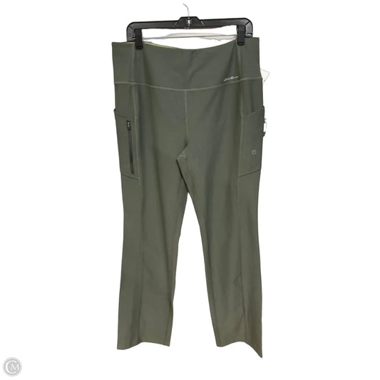 Athletic Leggings By Eddie Bauer In Green, Size: Xl