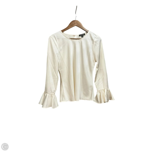 Top Long Sleeve By J. Crew In Ivory, Size: S