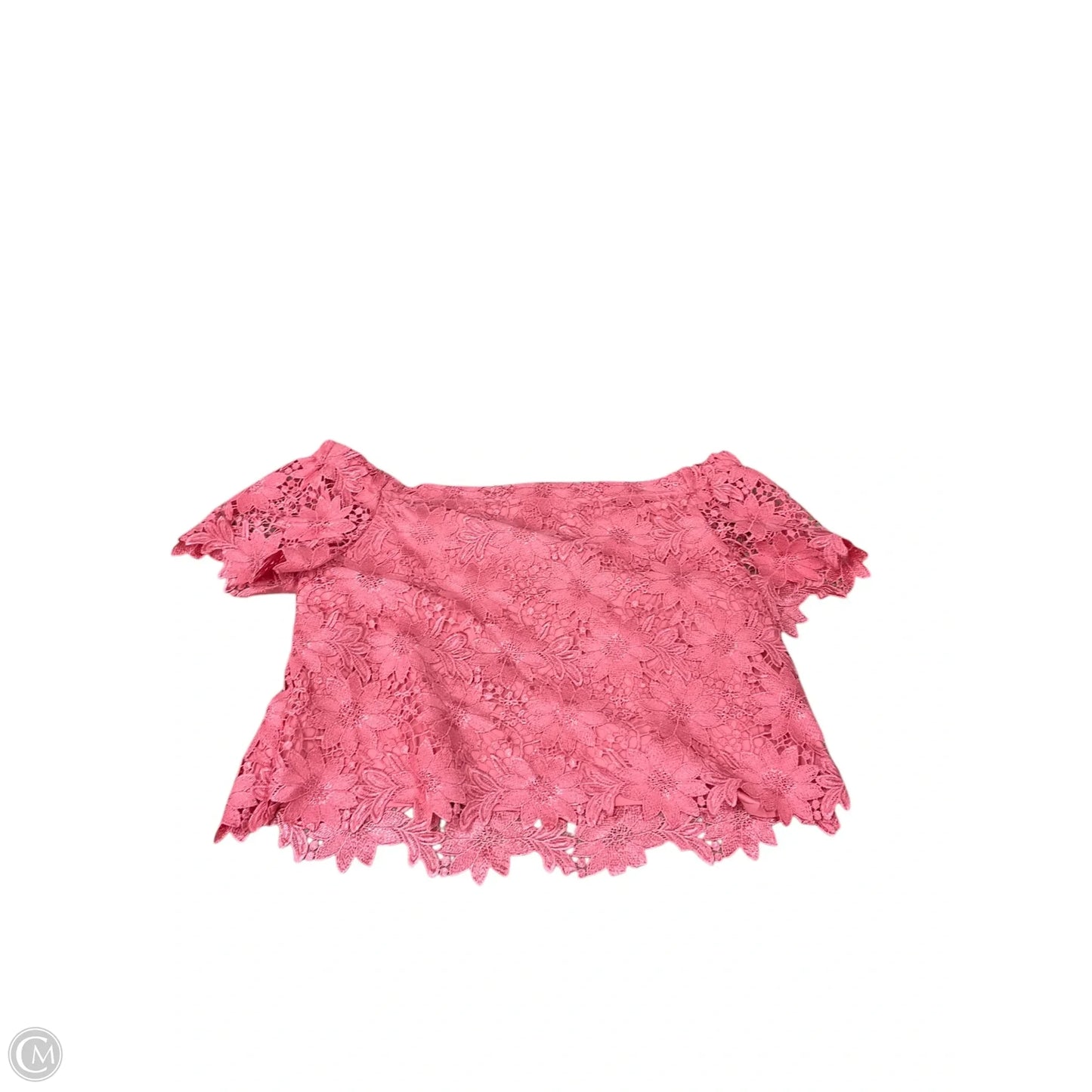 Top Short Sleeve By White House Black Market In Pink, Size: L