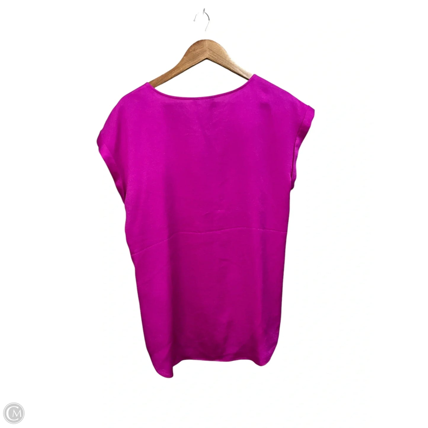 Top Short Sleeve By Express In Purple, Size: L