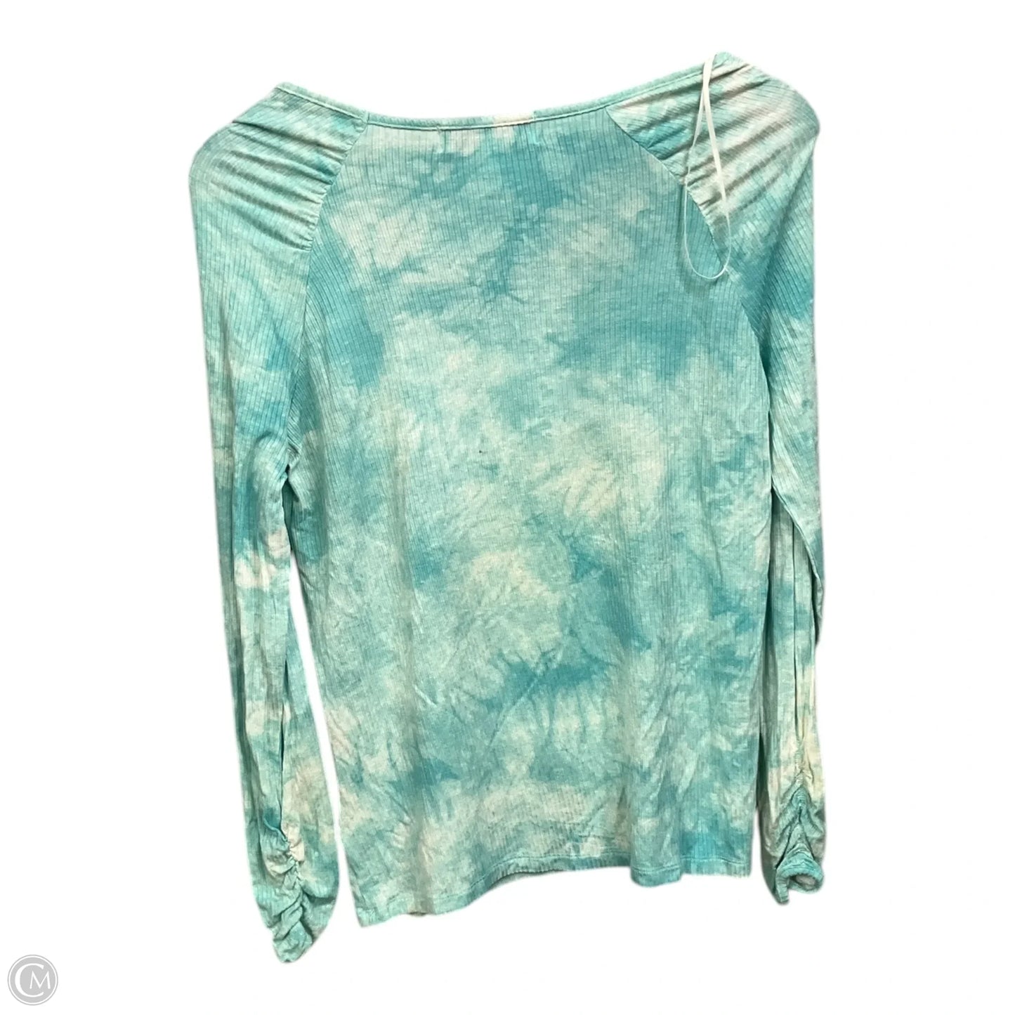 Top Long Sleeve By Fever In Aqua, Size: M