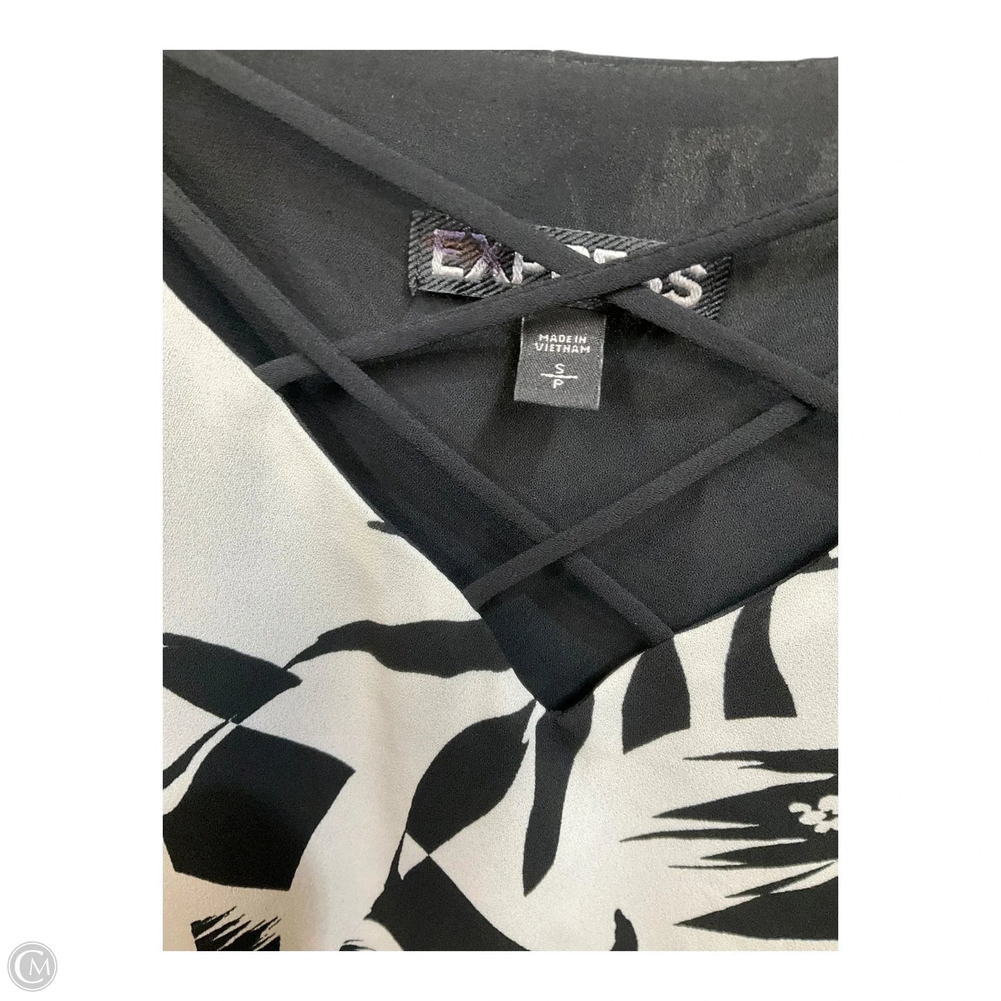 Top Sleeveless By Express In Tropical Print, Size: S