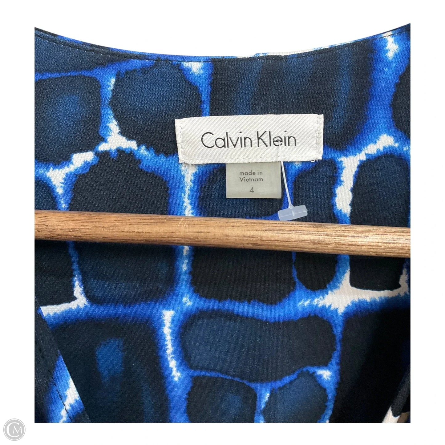 Dress Casual Midi By Calvin Klein In Multi-colored, Size: S