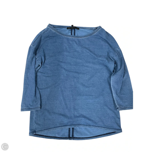 Top 3/4 Sleeve By White House Black Market In Blue, Size: Xxs