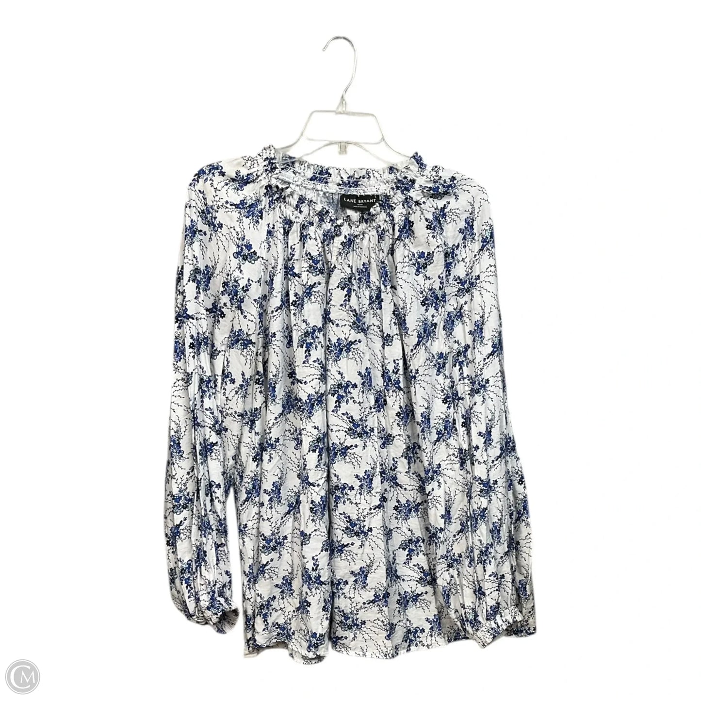 Top Long Sleeve By Lane Bryant In Floral Print, Size: Xxl