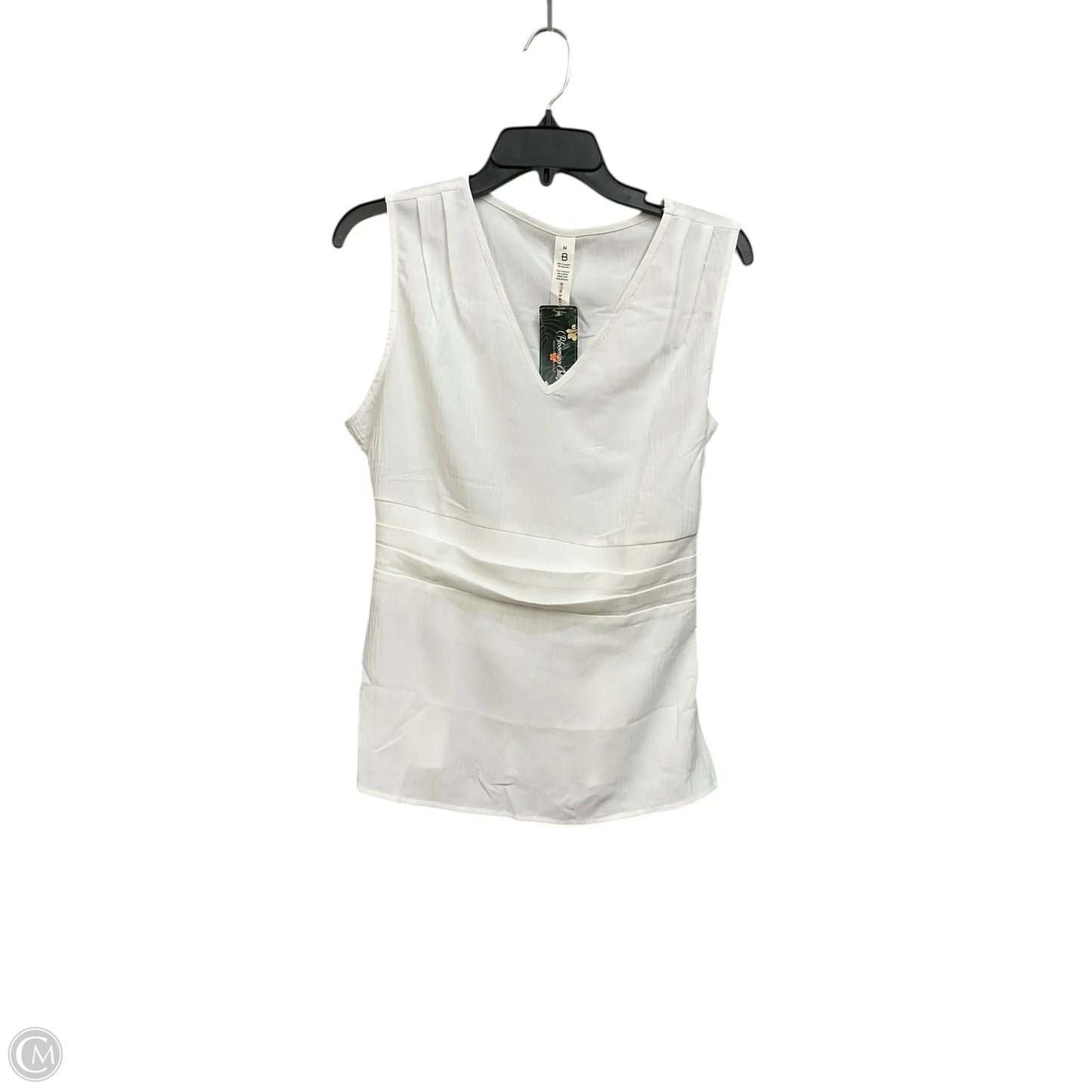 Top Sleeveless By Clothes Mentor In White, Size: M