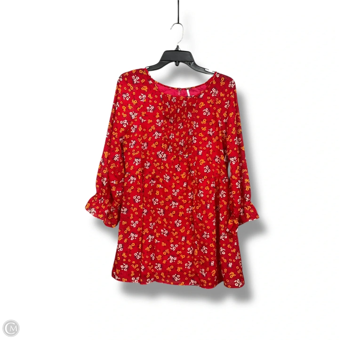 Tunic Long Sleeve By Free People In Floral Print, Size: M