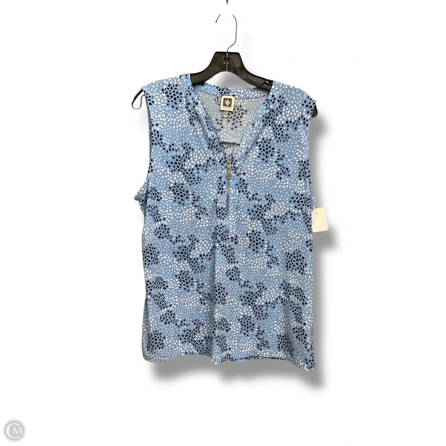 Top Sleeveless By Anne Klein In Multi-colored, Size: L