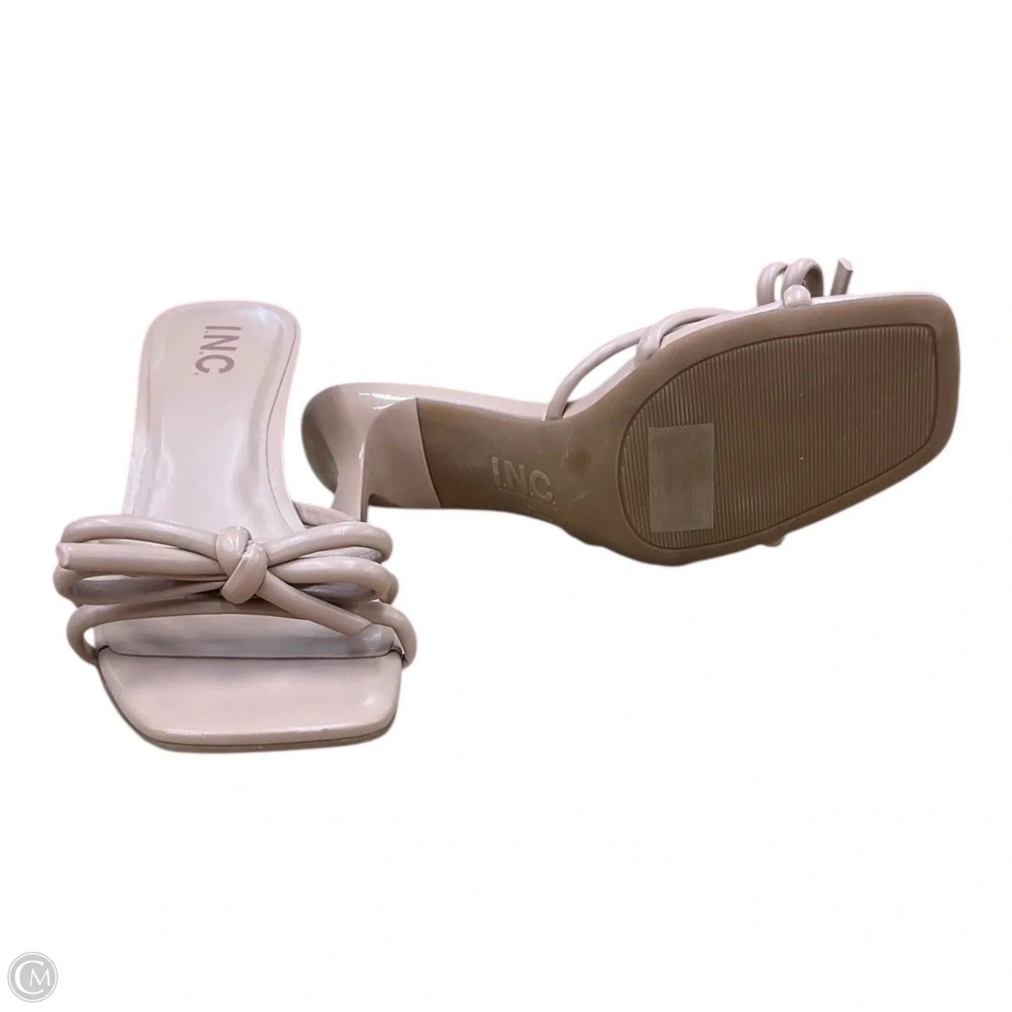 Sandals Heels Kitten By Inc In Tan, Size: 8