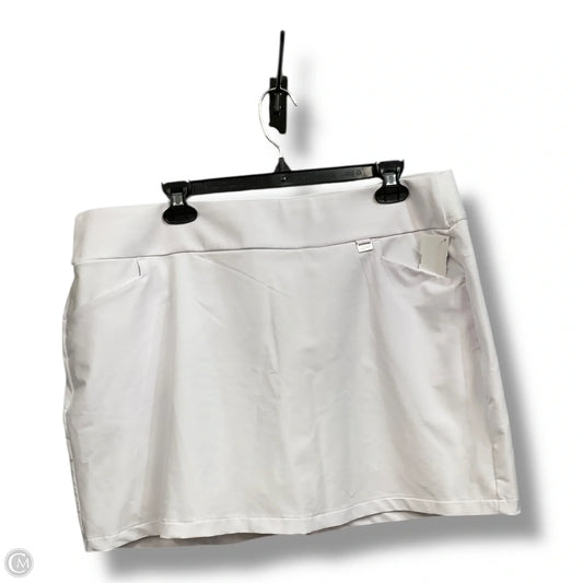 Athletic Skirt By Clothes Mentor In White, Size: Xl