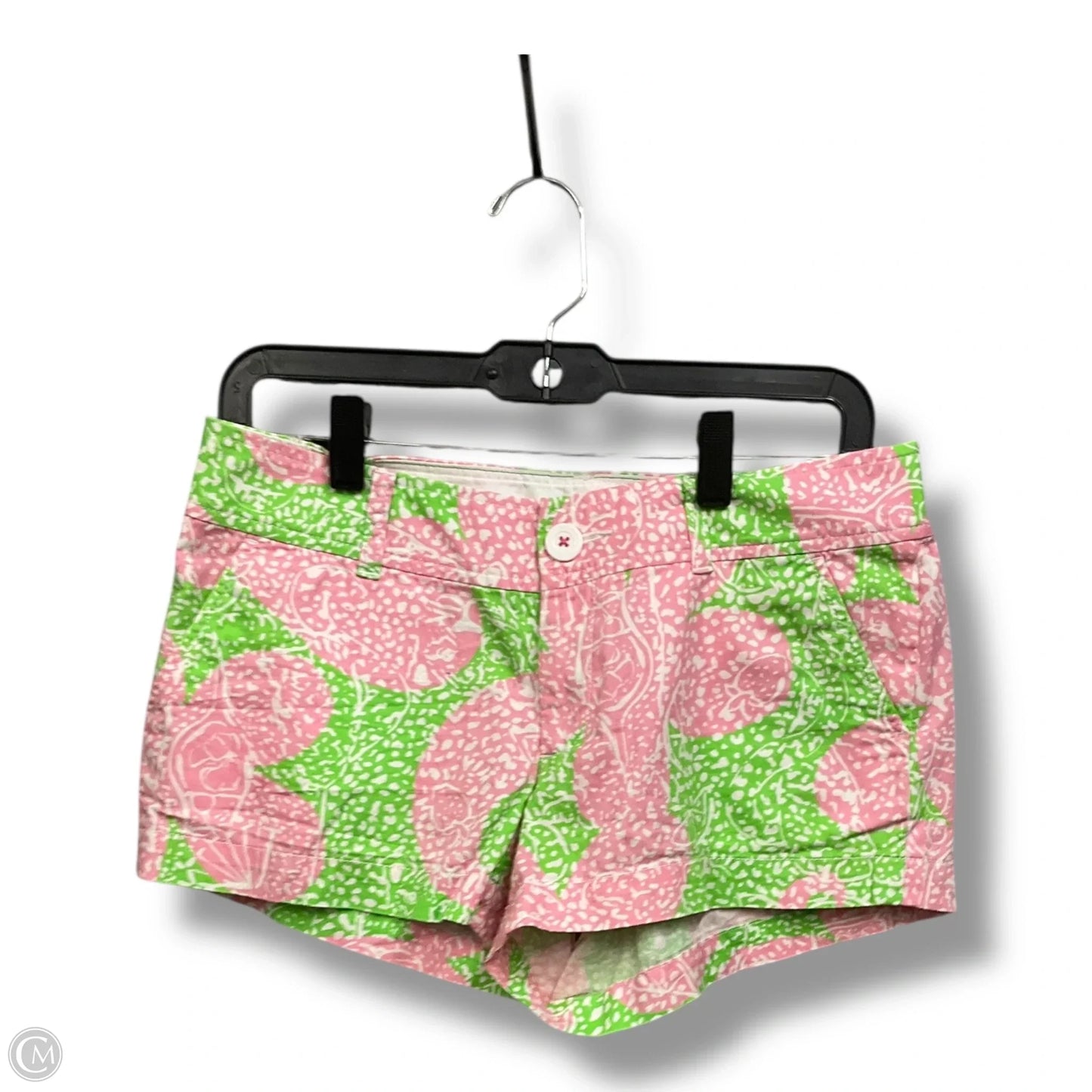Shorts Designer By Lilly Pulitzer In Green & Pink, Size: 4