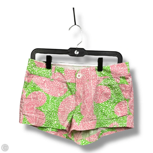Shorts Designer By Lilly Pulitzer In Green & Pink, Size: 4