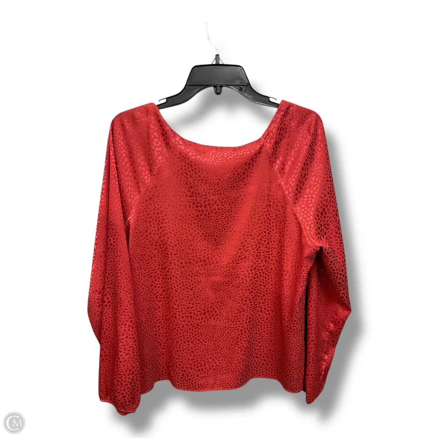 Top Long Sleeve By White House Black Market In Red, Size: L