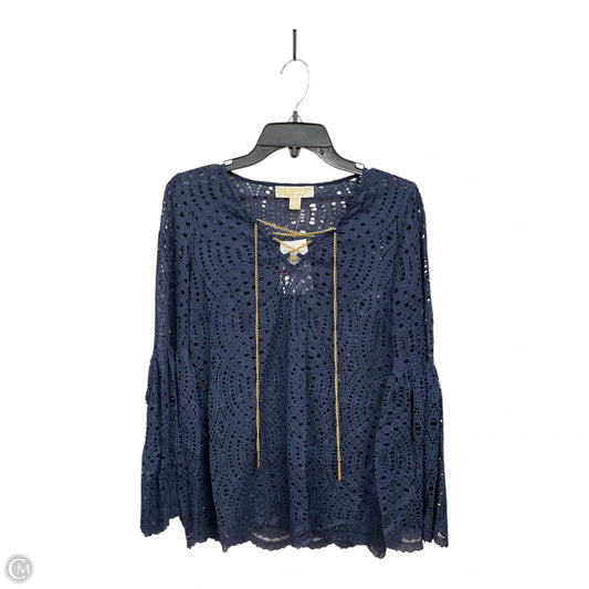 Top Long Sleeve By Michael By Michael Kors In Navy, Size: Xs