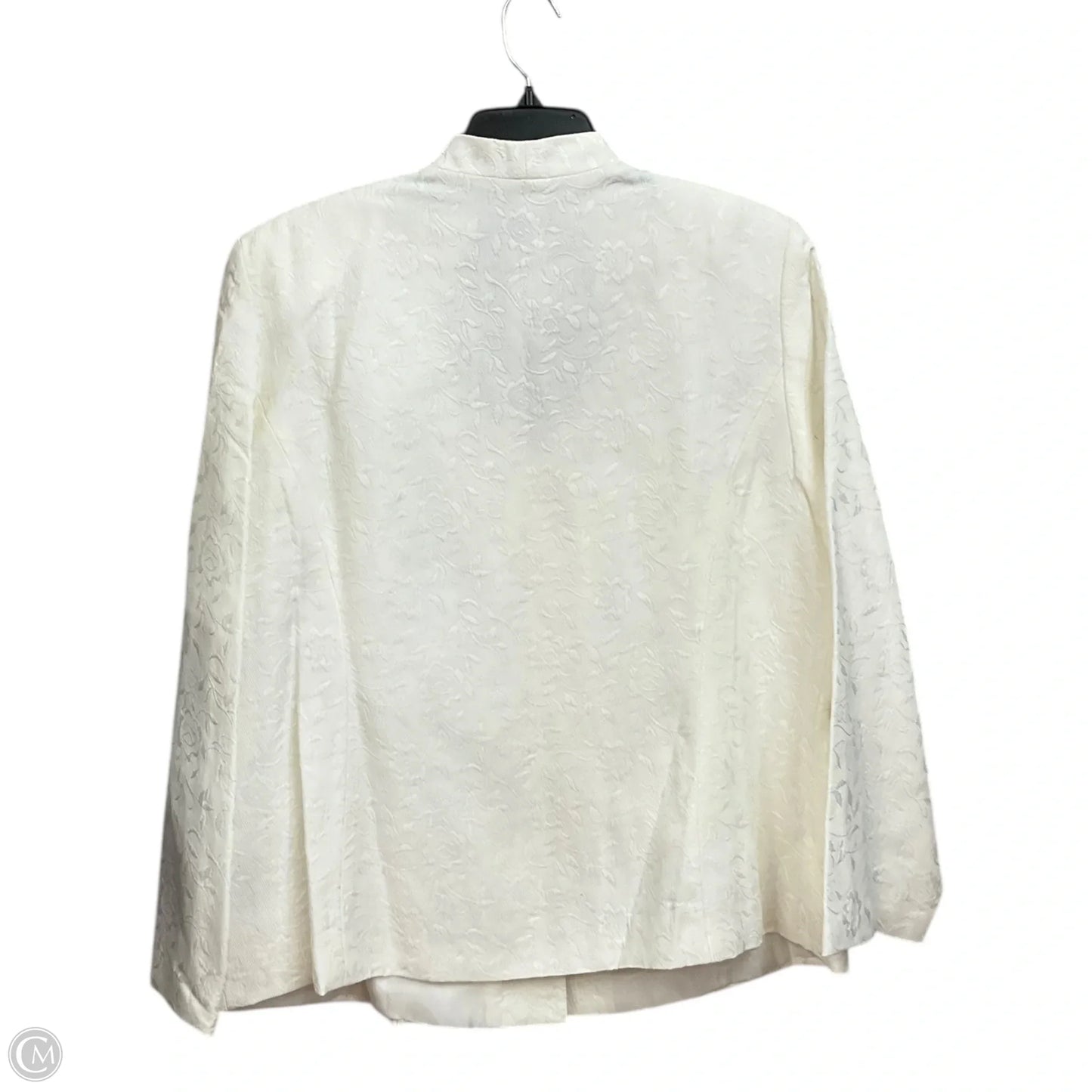 Blazer By Clothes Mentor In Ivory, Size: Xxl