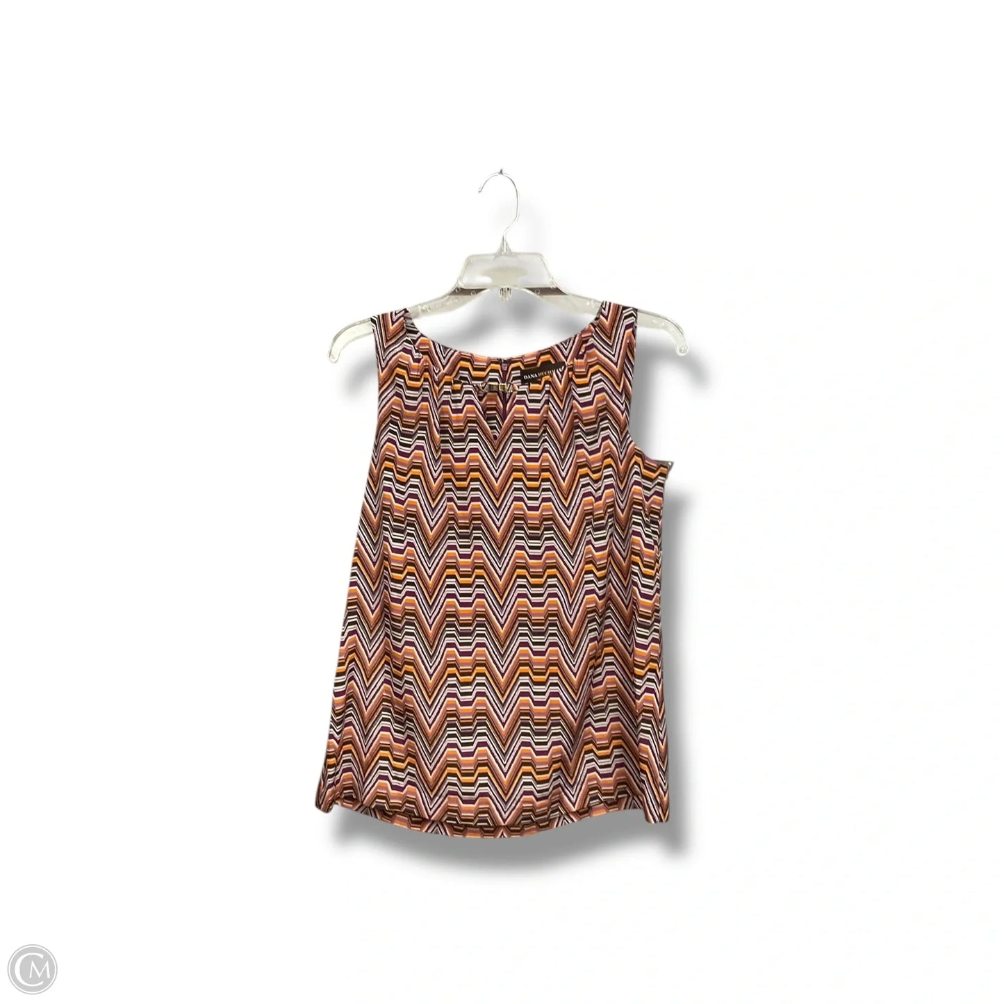Top Sleeveless By Dana Buchman In Chevron Pattern, Size: S