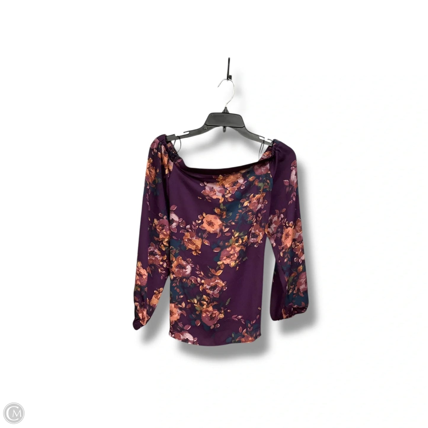 Blouse 3/4 sleeve By Bold Elements In Floral Print, Size: s