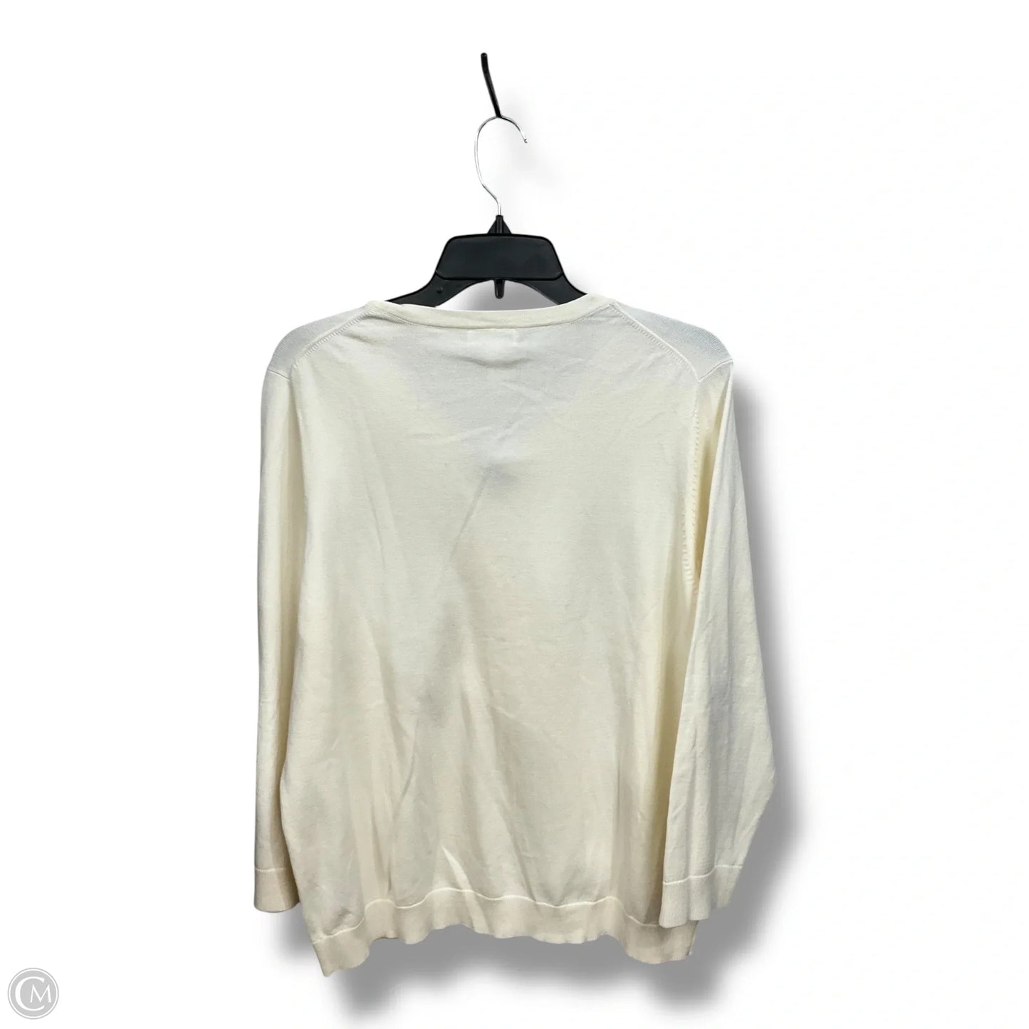 Cardigan By Charter Club In Cream, Size: Xl