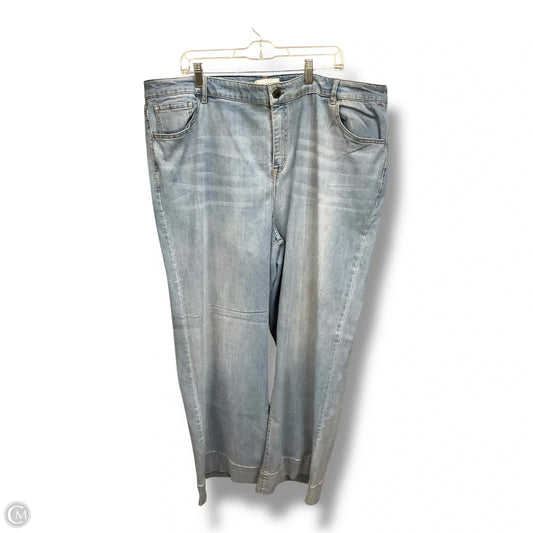 Jeans Wide Leg By Lane Bryant In Blue Denim, Size: 22