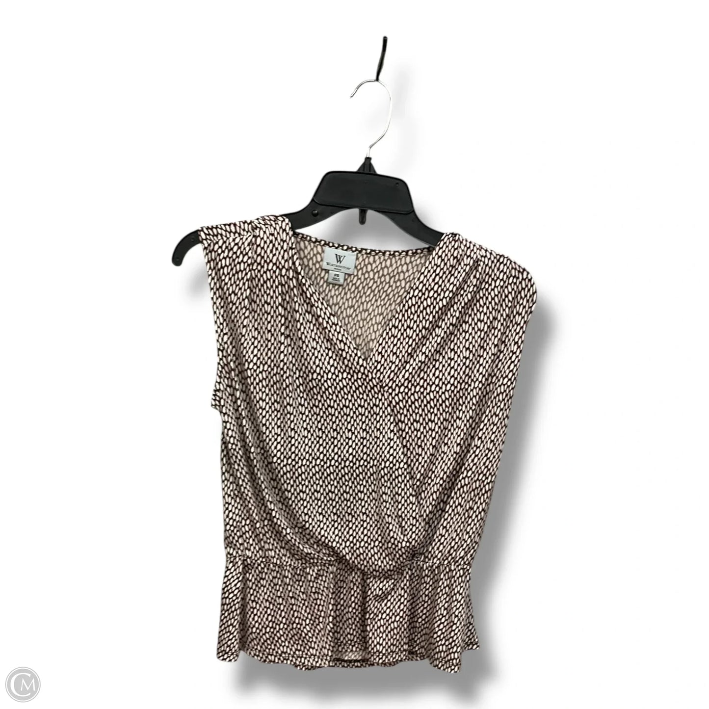 Top Sleeveless By Worthington In Multi-colored, Size: Sp