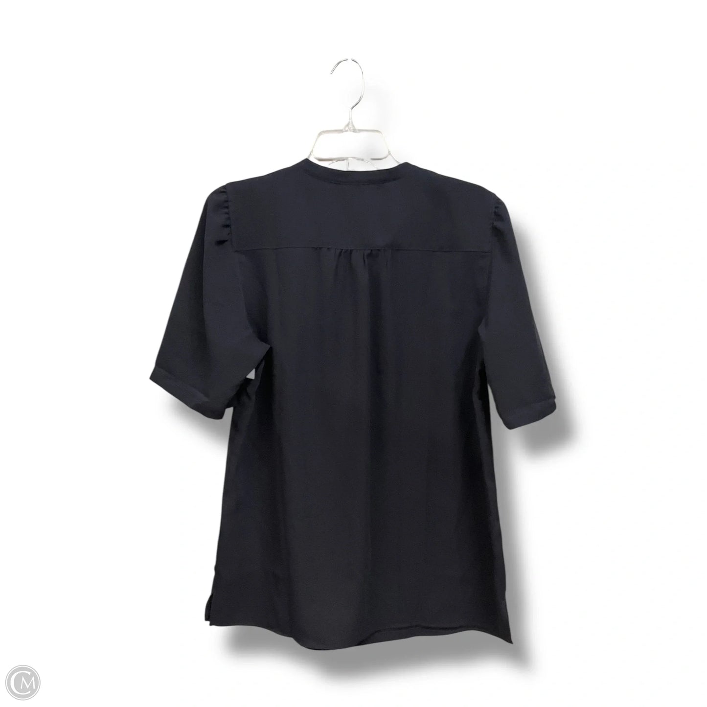 Top Short Sleeve By Lands End In Navy, Size: L