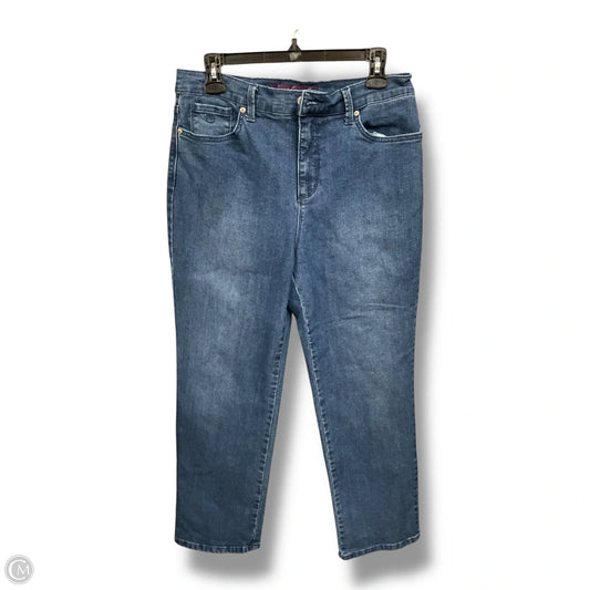 Jeans Straight By Gloria Vanderbilt In Blue Denim, Size: 12p