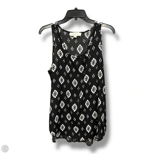 Top Sleeveless By Olive And Oak In Black & White, Size: S