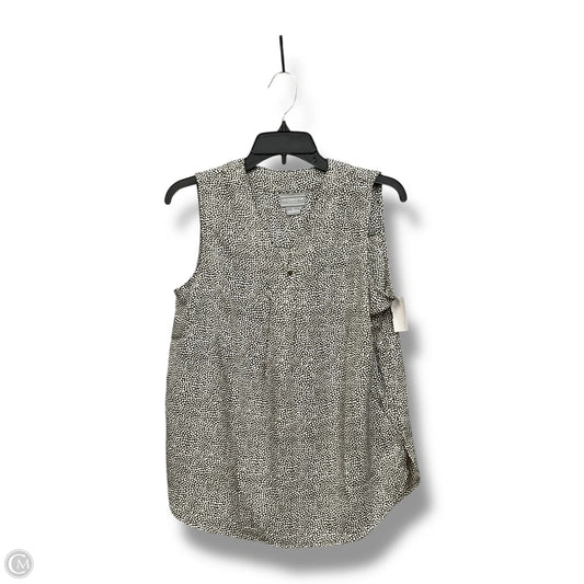 Top Sleeveless By Liz Claiborne In Polkadot Pattern, Size: S