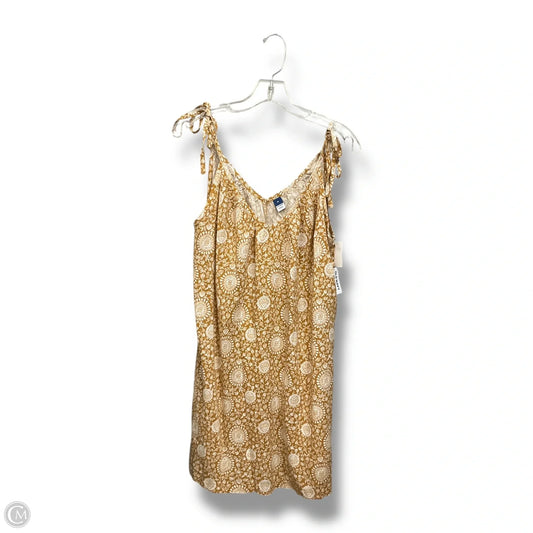 Dress Casual Short By Old Navy In Orange & White, Size: M