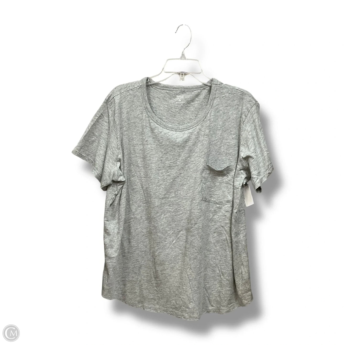 Top Short Sleeve By Ana In Ivory, Size: Xxl
