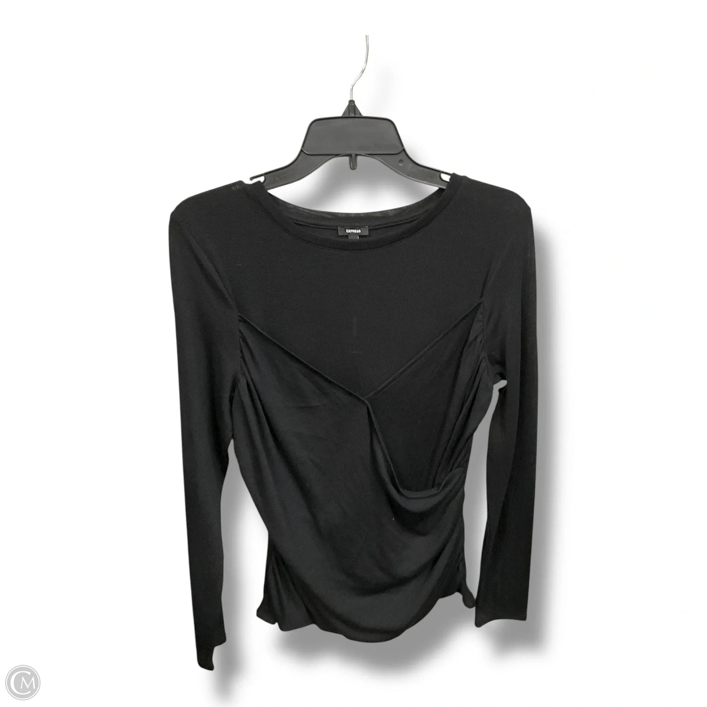 Top Long Sleeve By Express In Black, Size: L