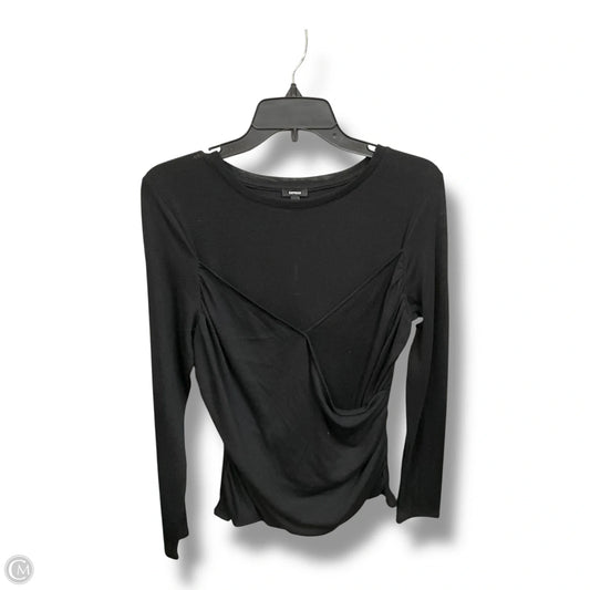 Top Long Sleeve By Express In Black, Size: L