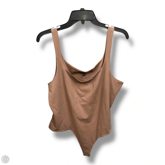 Bodysuit By Banana Republic In Tan, Size: Xl