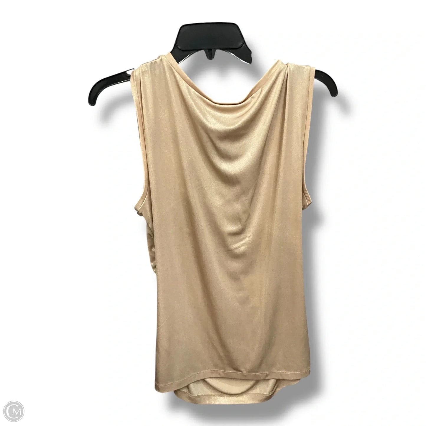 Top Sleeveless By New York And Co In Gold, Size: L