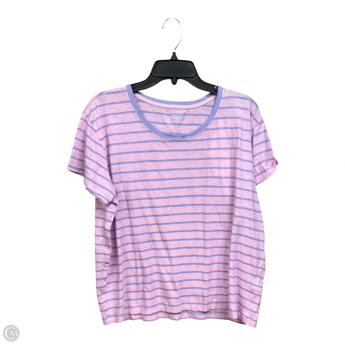 Top Short Sleeve By Vineyard Vines In Striped Pattern, Size: L