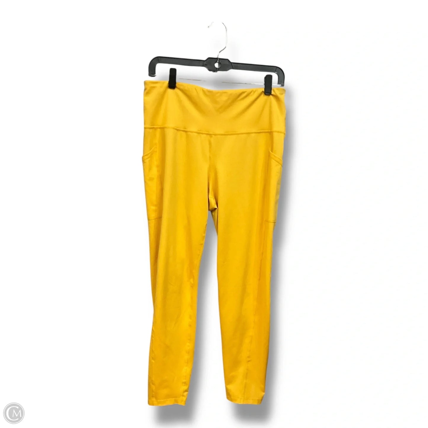 Athletic Leggings By Ideology In Yellow, Size: L