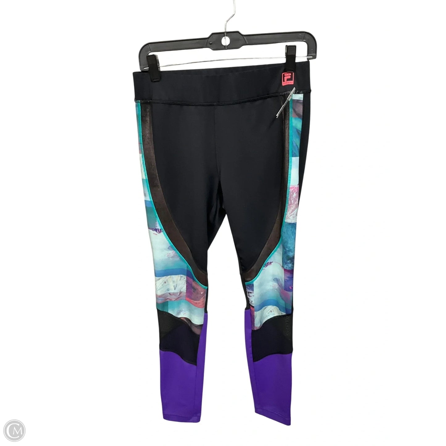 Athletic Leggings By Fila In Multi-colored, Size: M