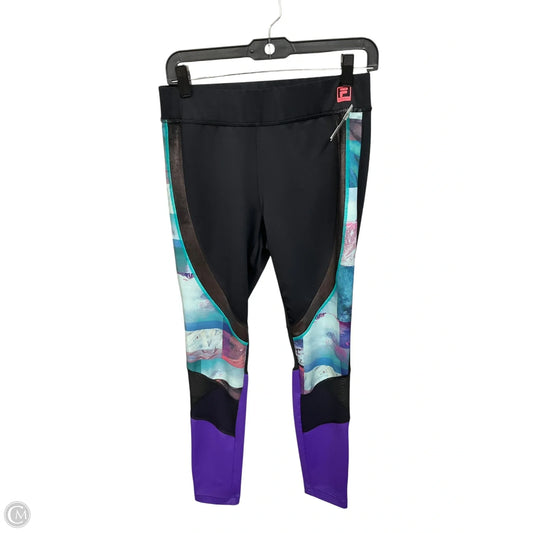 Athletic Leggings By Fila In Multi-colored, Size: M