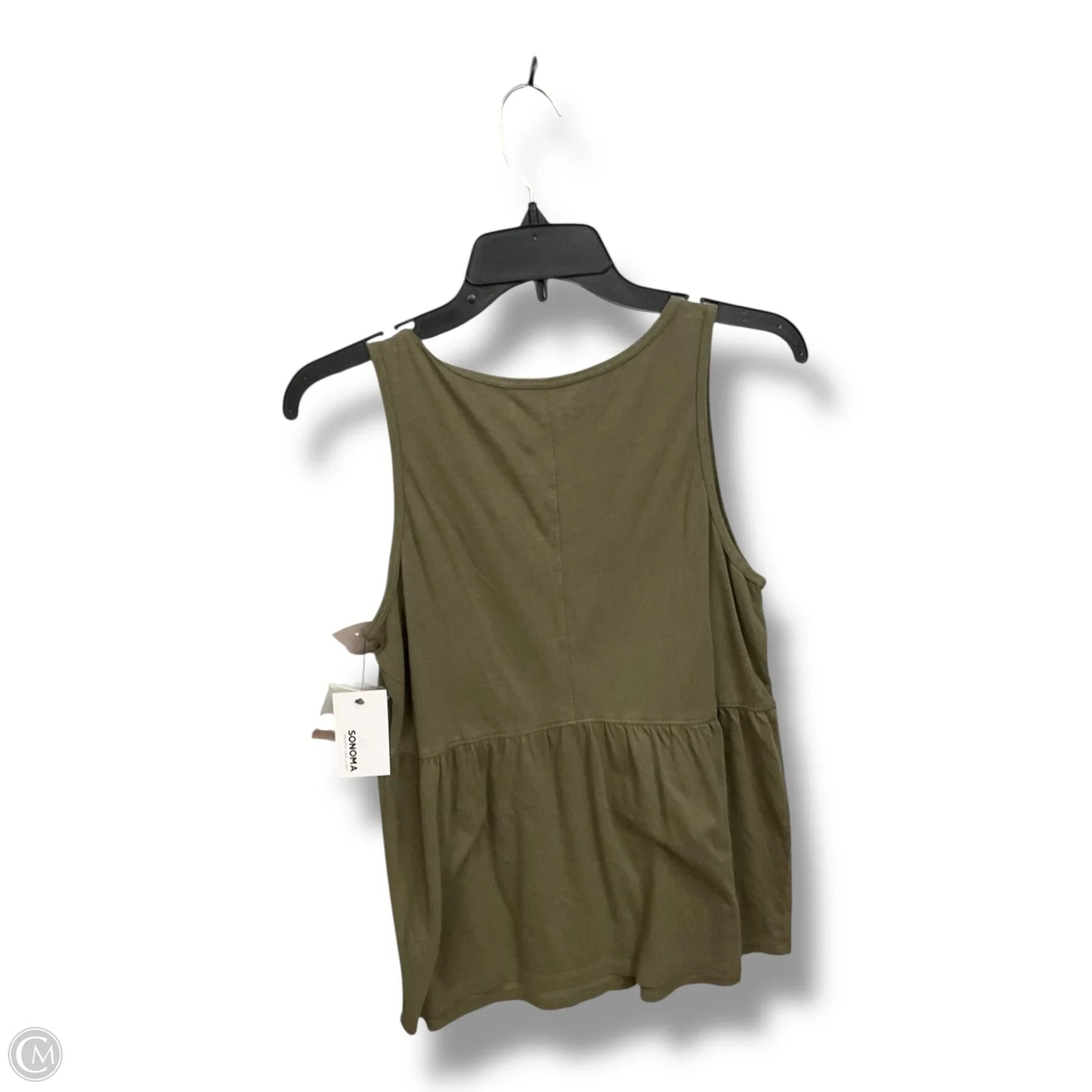 Top Sleeveless By Sonoma In Green, Size: S