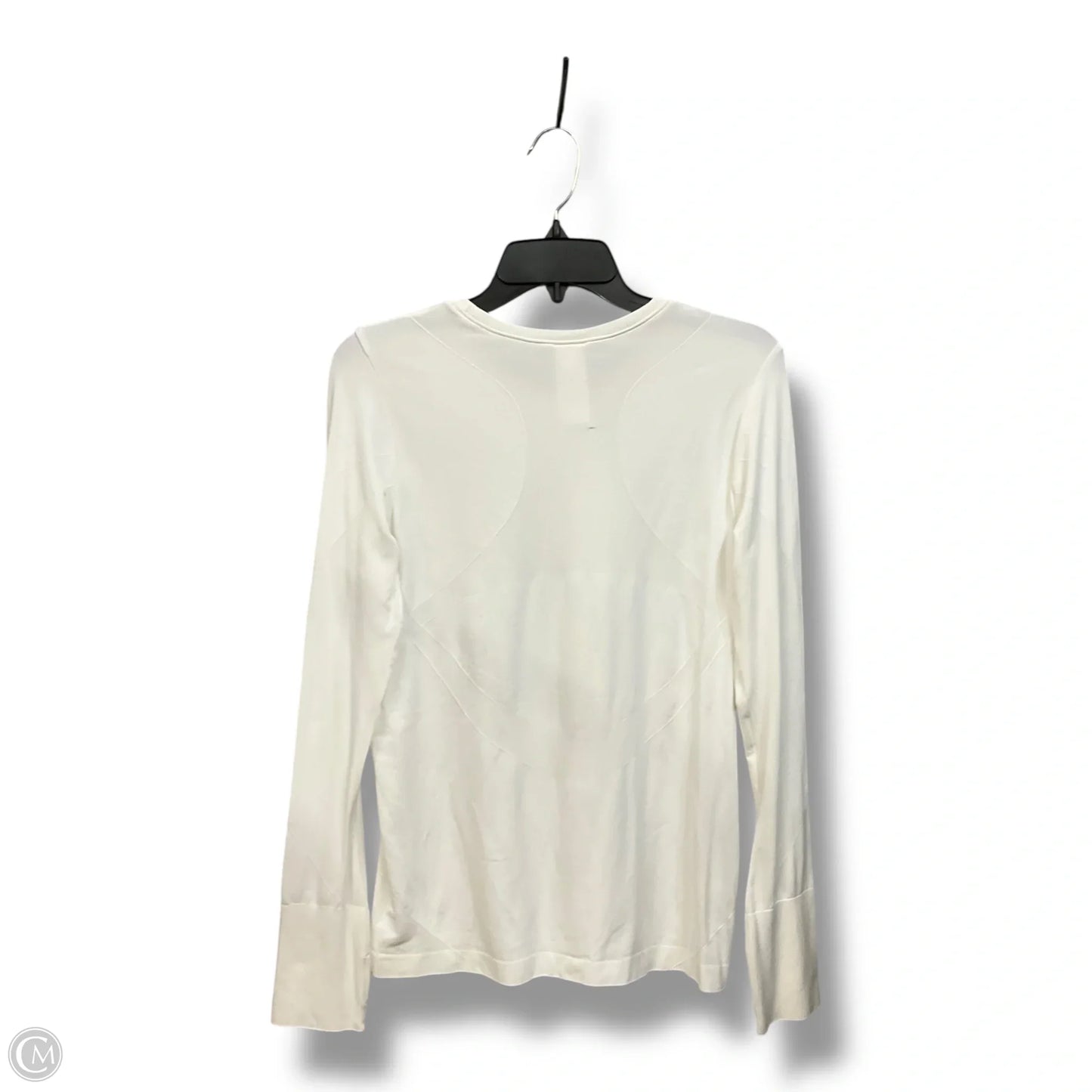 Athletic Top Long Sleeve Crewneck By Under Armour In Green & White, Size: L