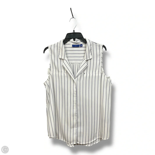Tunic Sleeveless By Apt 9 In Striped Pattern, Size: Xxl