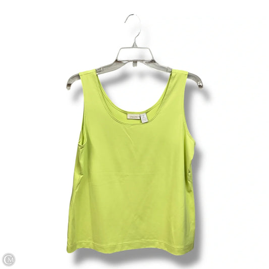 Tank Top By Chicos In Chartreuse, Size: L
