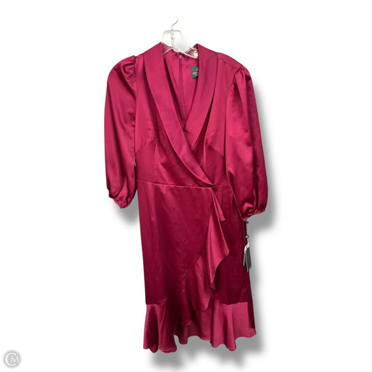 Dress Casual Midi By Adrianna Papell In Pink, Size: M