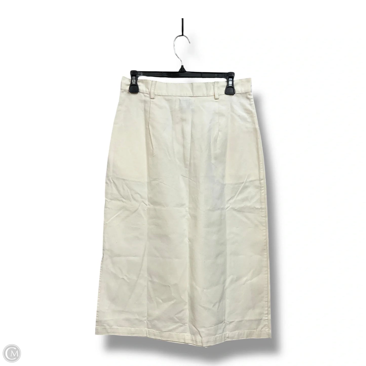 Skirt Midi By Clothes Mentor In Cream, Size: M