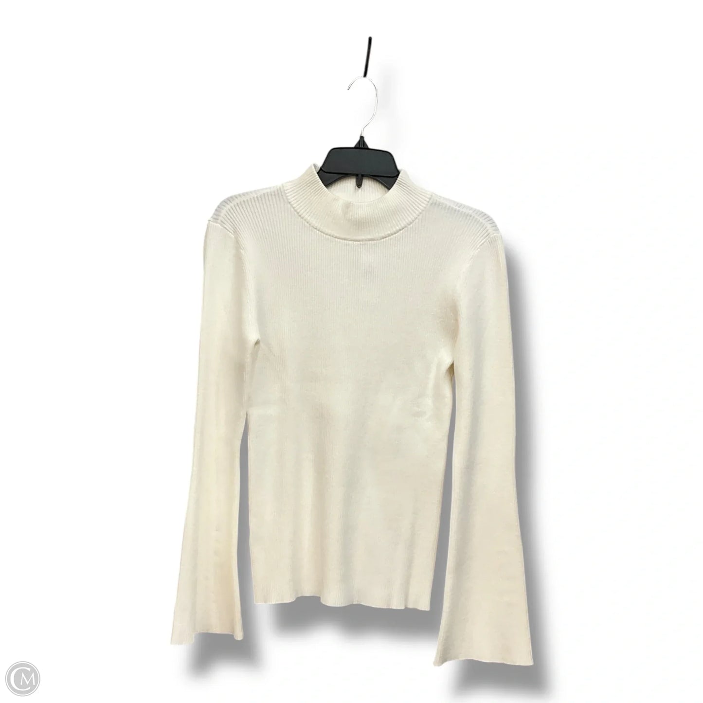 Sweater By Ann Taylor In Cream, Size: L