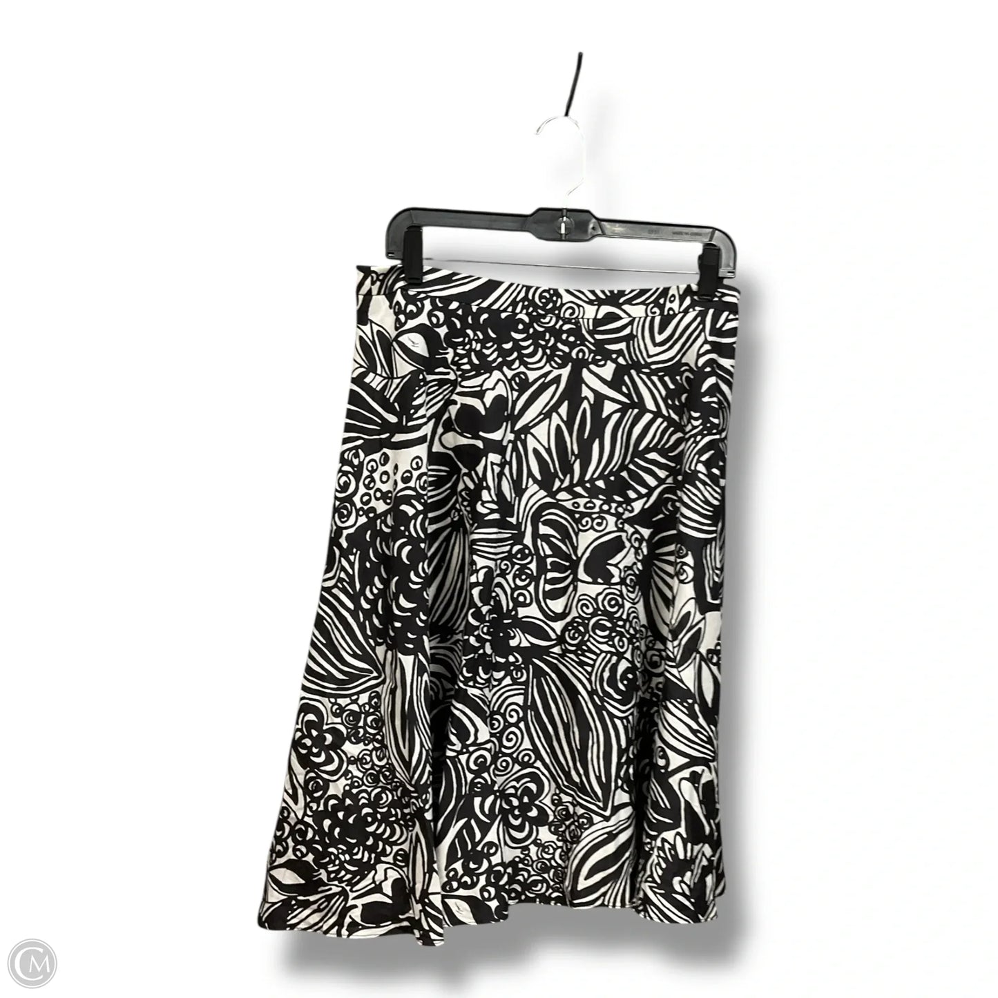 Skirt Midi By Trina Turk In Black & White, Size: S