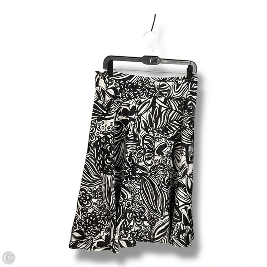 Skirt Midi By Trina Turk In Black & White, Size: S