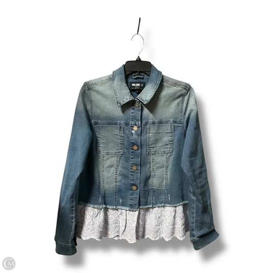 Jacket Denim By William Rast In Blue Denim, Size: L